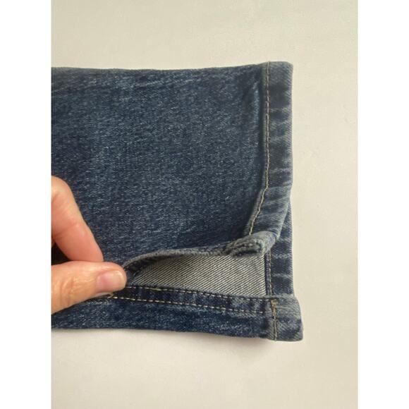 Zara High Waist Split Leg Hem Skinny Blue Denim Jeans Women's Size 2 - Picture 10 of 10